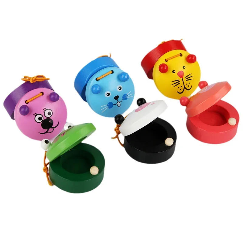 Детский деревянный мультяшный музыкальный инструмент