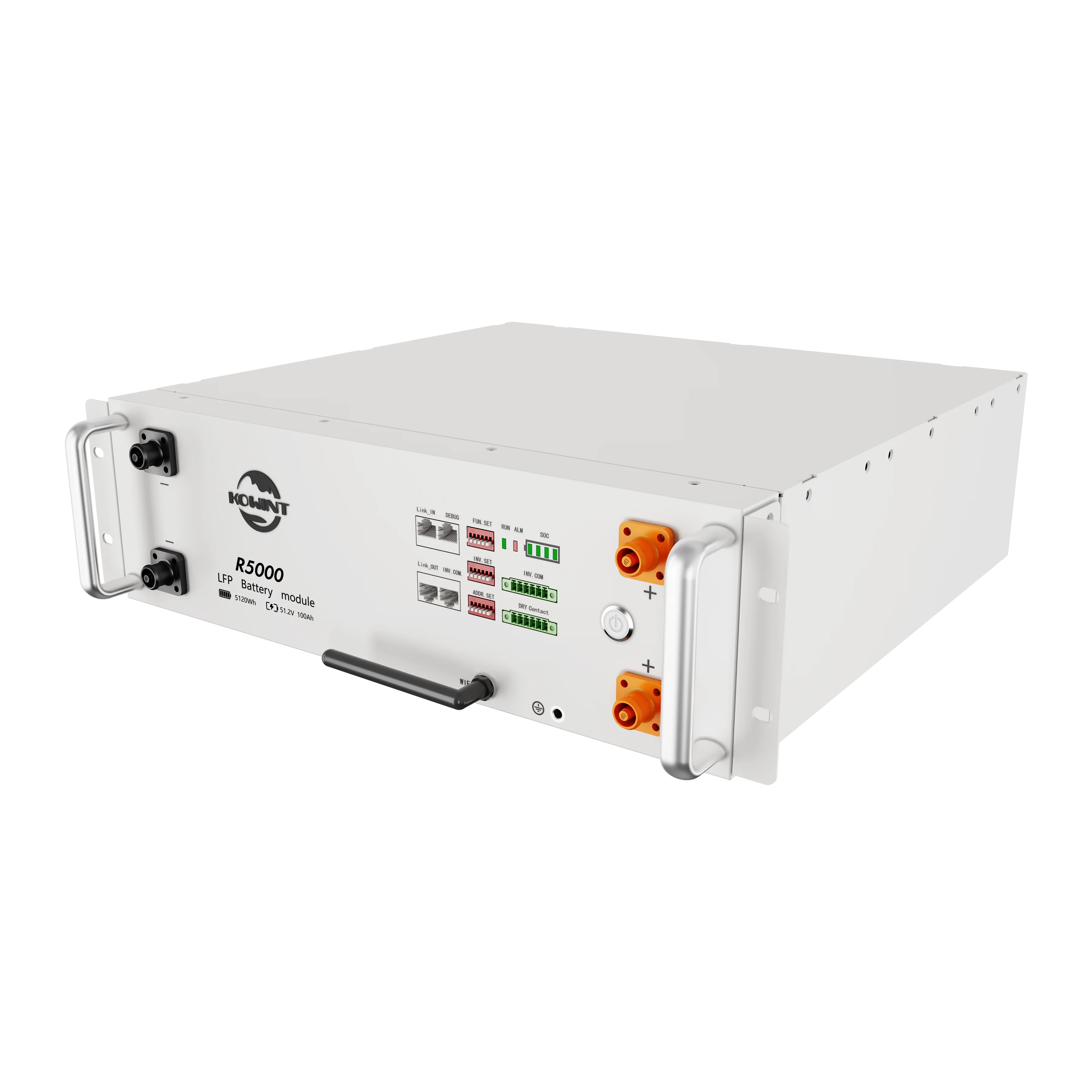 Kowint 6000 Cycle Life Solar Power 5KWH Lifepo4 Solar Lithium Ion Battery Pack 100AH 200AH 48V 5KW Rack Mounted Lithium Battery