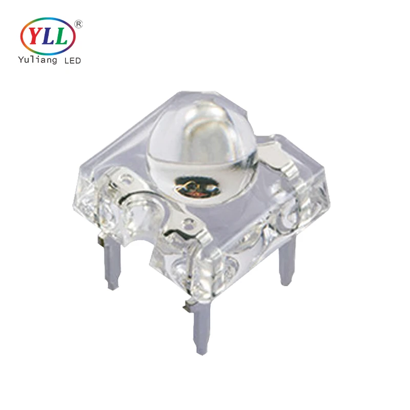 YLL 5mm SMD LED Red Yellow Blue Green Multichip Piranha LED F5 Medium Power Super Flux Bright Piranha for Car Led Tail Lights