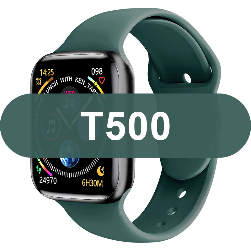  Square Reloj Smart Watch With Play IWO Series 5 6 Intelligent IOS Android T500 T500+