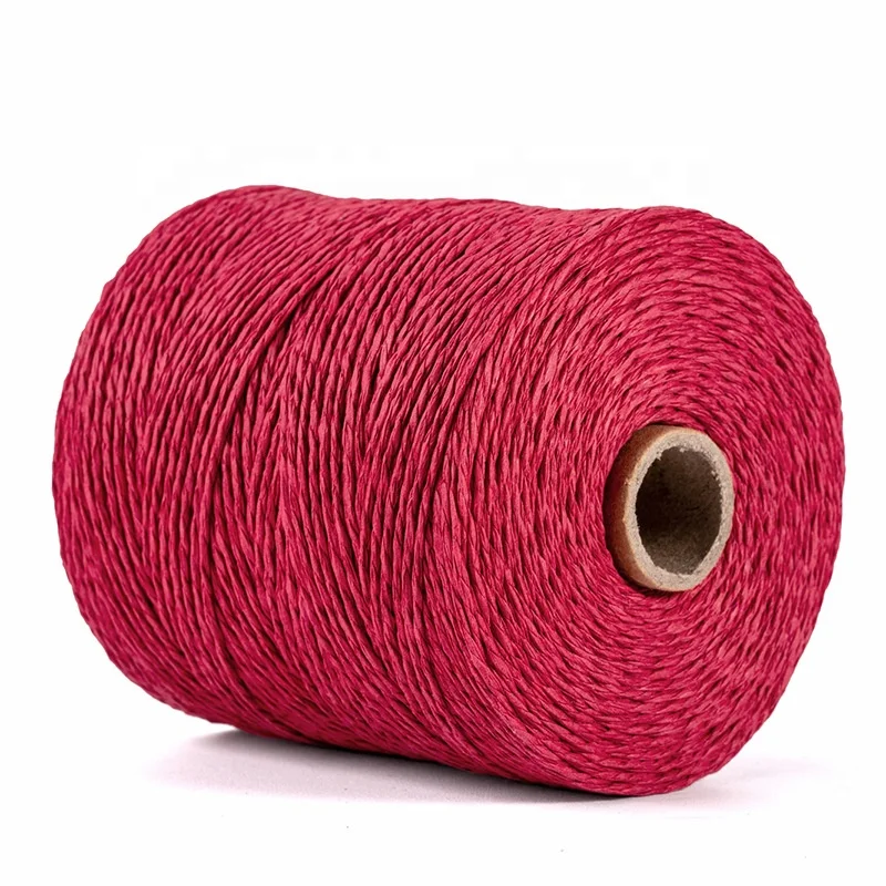 Raffia Paper Ribbon Craft Packing Twine Strings Handmade Diy Woven Color Double-Strand Paper Rope For Package Bag