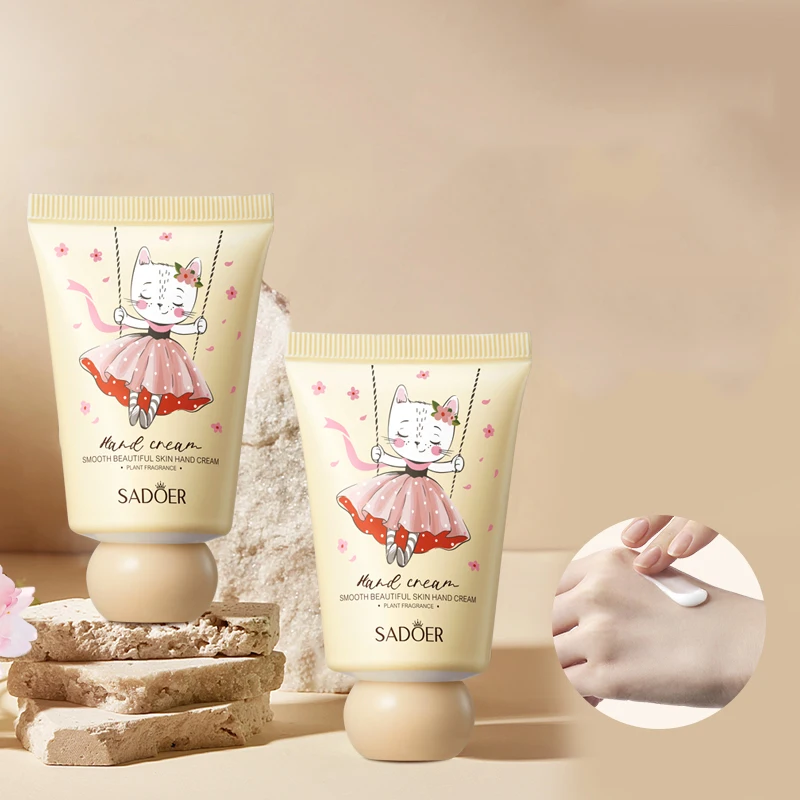 OEM SADOER Private Label Fragrance Moisturizing Tender Hand Cream Anti dryness Autumn Winter Hand Cream