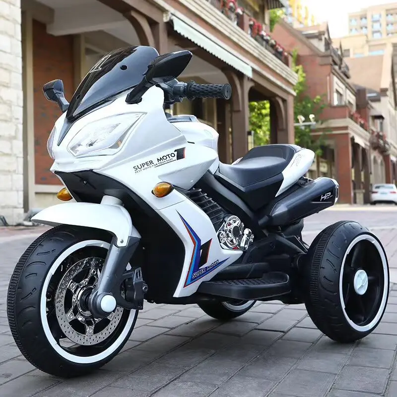 Children license electric tricycle for kids ride on 12 volt battery operated motorcycle