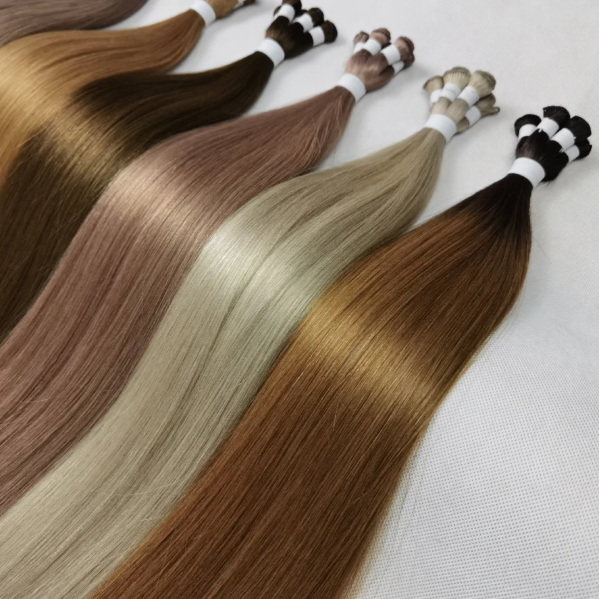 genius wefts top quality 100g human hair hand tied weft hair extension handtied hair weft
