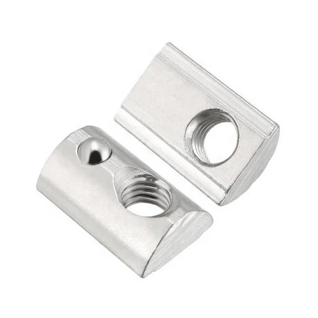 T Slot Aluminium Profile Accessories  M6 T Nut Ball Spring Screw Nut  For Aluminium Profile 3030