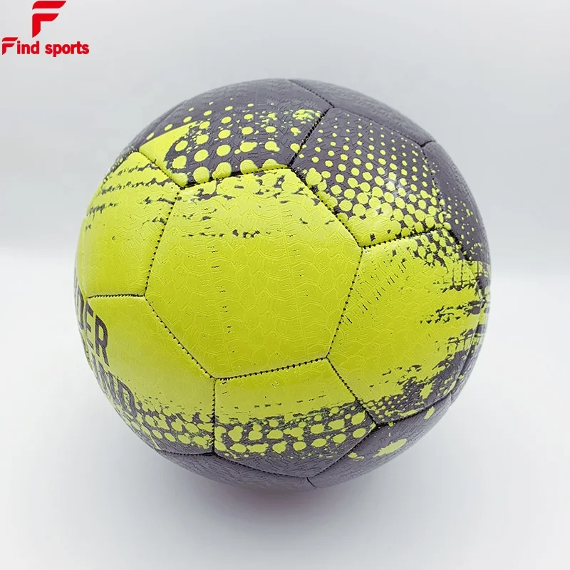 
2020 newest tire leather street football promotional soccer ball with logo printed for training 
