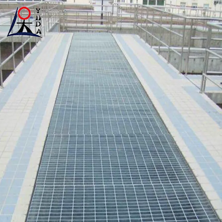 Q235 galvanized welded metal grating walkway flooring industries platform floor steel grating metal grate flooring