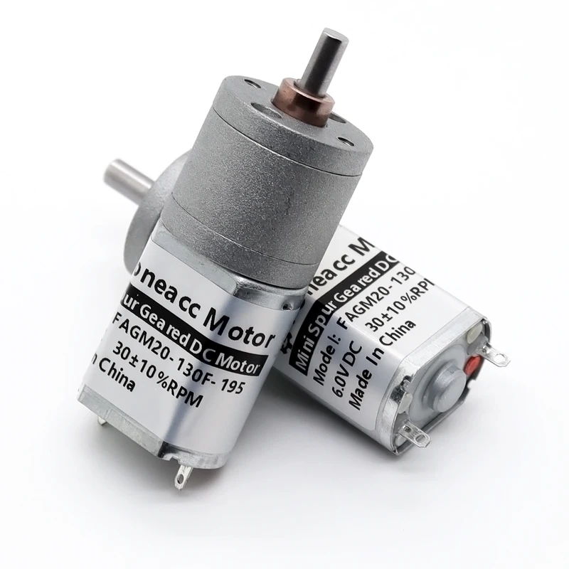 20ga130 direct current electric motor 6v 12v low speed low noise electrical drive for industrial application from China supplier