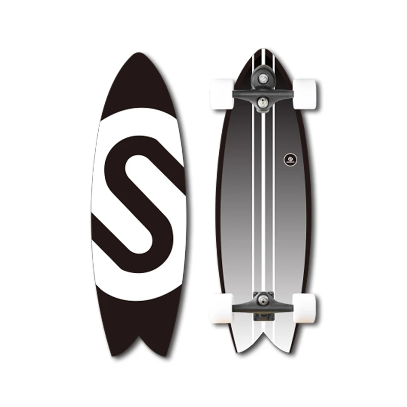 Canadian Maple Green Color Cruiser Surfskate Slide Surf Skate Board Deck Surf 32 with Low Price