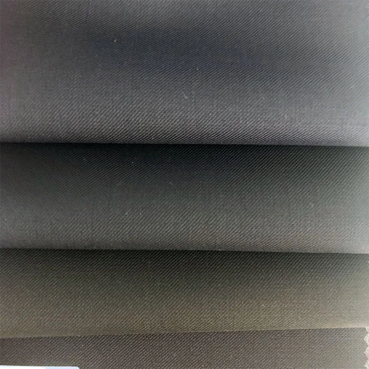 Wool polyester woven fabric twill weave serge fabric