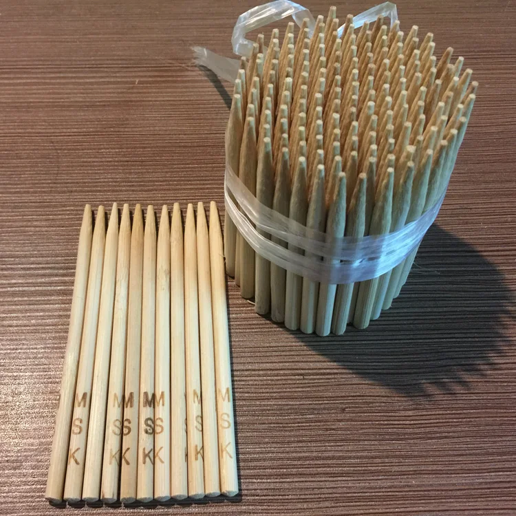 eco-friendly disposable bamboo skewer fruit bamboo maize corn sticks