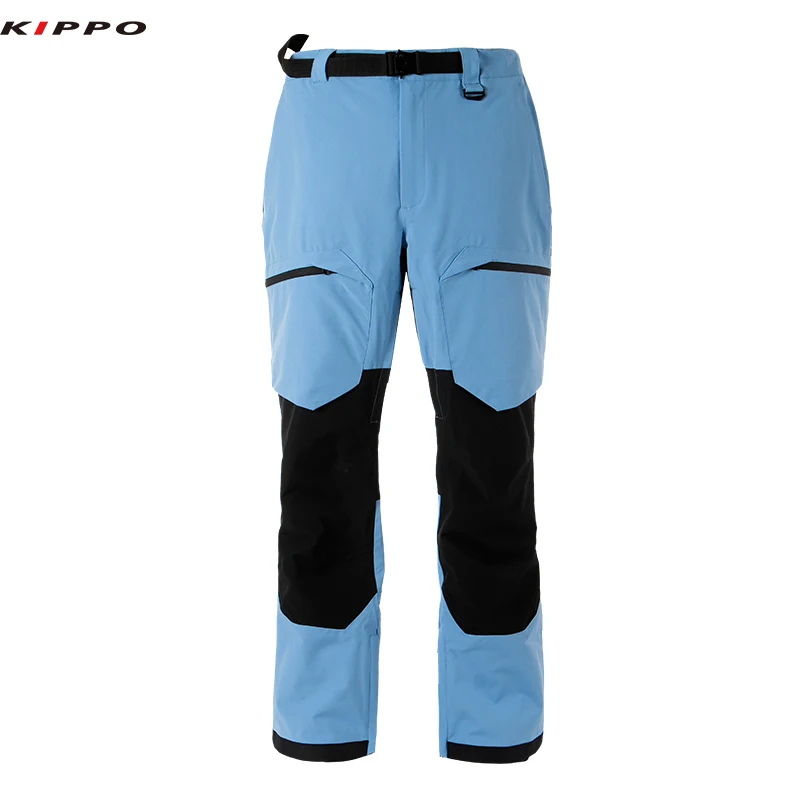 Kippo Unisex Outdoor Hiking Snowboard Waterproof Bottom Leg Mens Black  Insulated Winter Ski Snow Sports Cargo Pants