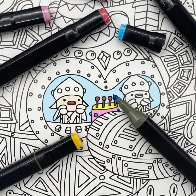 Manufacturer wholesale eco friendly 60 80 100 alcohol-based ink marker set marcadores a base de alcohol punta pincel rotulador