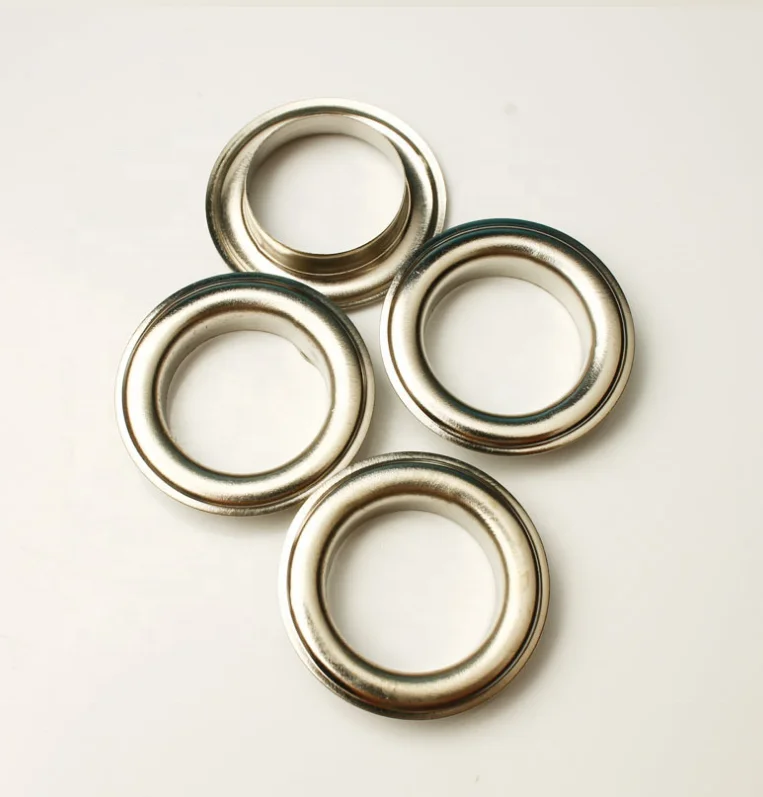 Different size inside diameter 40 mm Gold Silver Brass stainless metal eyelets garment eyelets for fabric