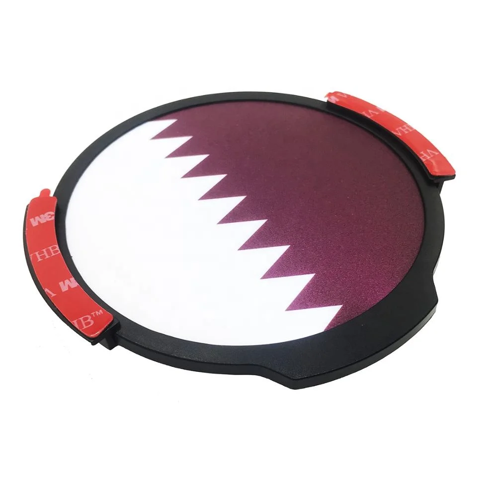 Wireless motion activated car LED signage for Qatar flag National Day celebration series stickers