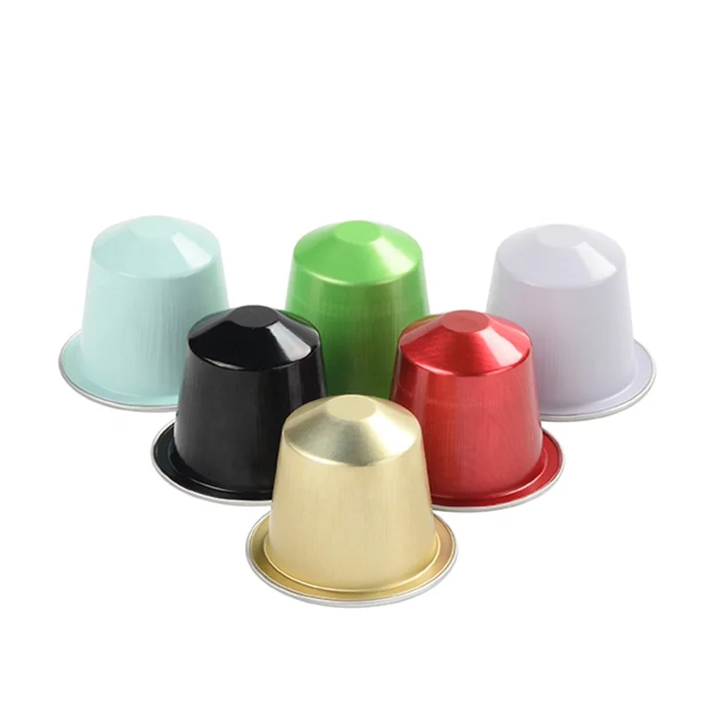 Пустые капсульные капсулы для кофемашины Nespresso с крышкой/наклейкой