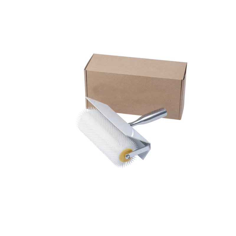 ResinPisos  rodillos de puas Floor Spiked Needle Roller 750mm-31mm, with Splash Guard