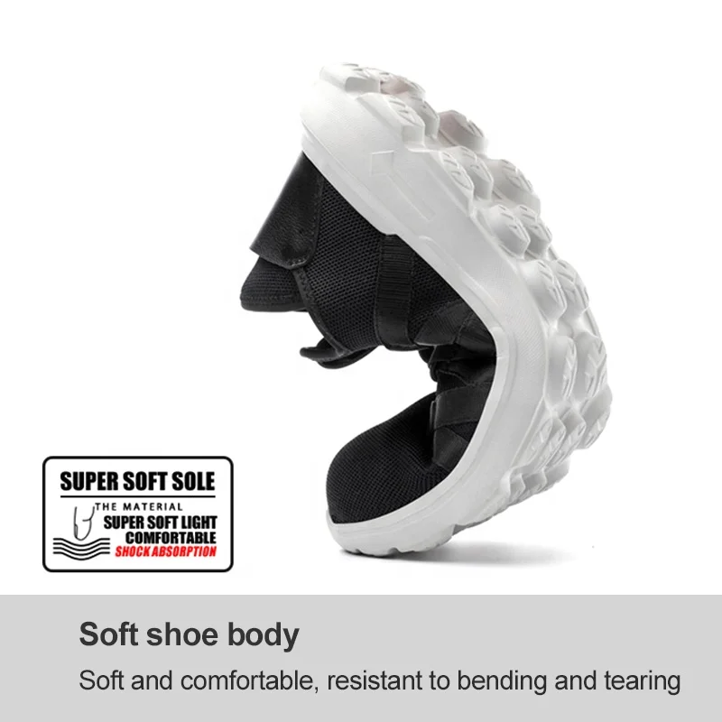 Hot Sale Popular Sport Fashion Style Steel Toe and Steel Midsole Anti Piercing Anti Smashing Men Safety Shoes