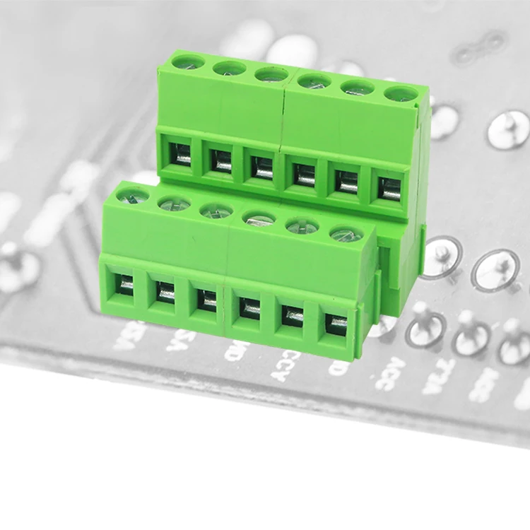 WANHAI Double level electronic components pcb terminal block pitch 5.08mm