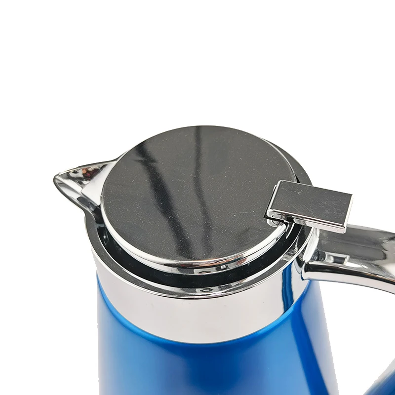 Middle East Style Customized Stainless Steel Coffee Pot With Glass Liner Vacuum Flask for Business Gifts