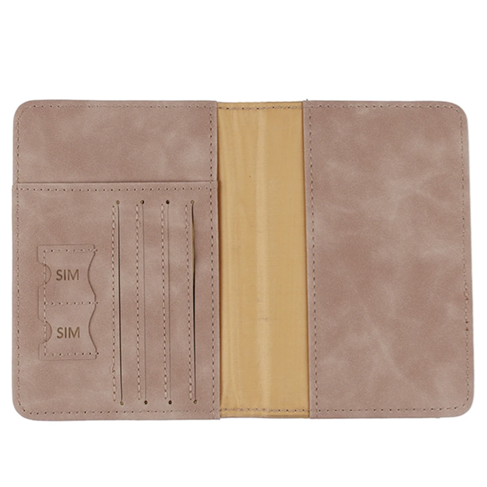 Wholesale Designer RFID PU Leather Wallet Travel Tighten the Straps Passport Card Holder Logo Fashionable Purse Bag Credit Card