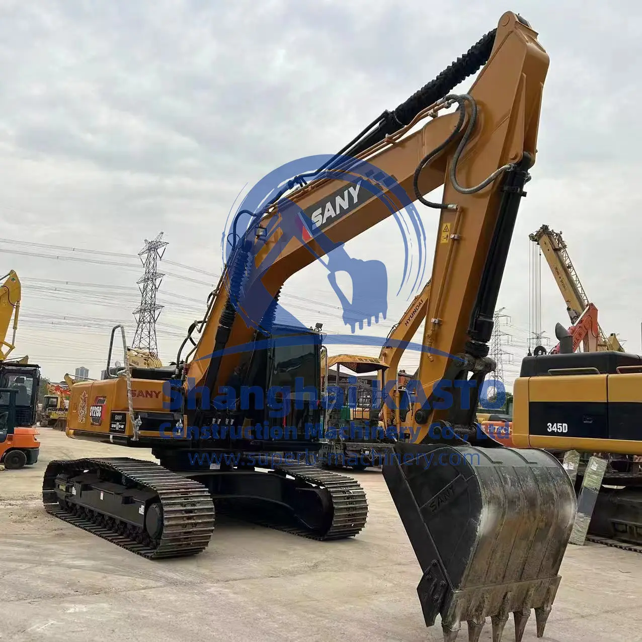 Sany SY215C 215C Подержанные экскаваторы 21-тонный гусеничный экскаватор для продажи Sy 215