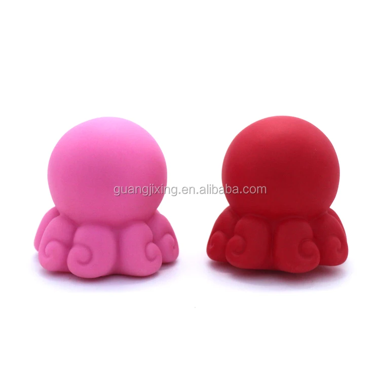 Light up cute animal plastic pvc toddler floating funny shower time playing Octopus bath toy