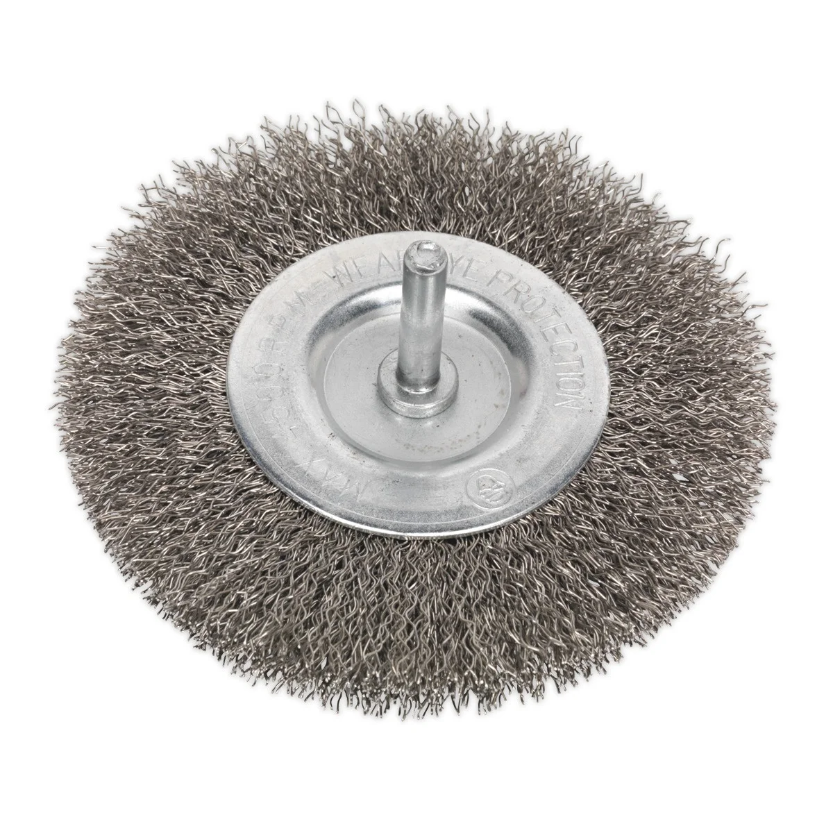 Hot Selling 100mm OD Shaft Mounted Flat Wire Brush Stainless Steel Wire