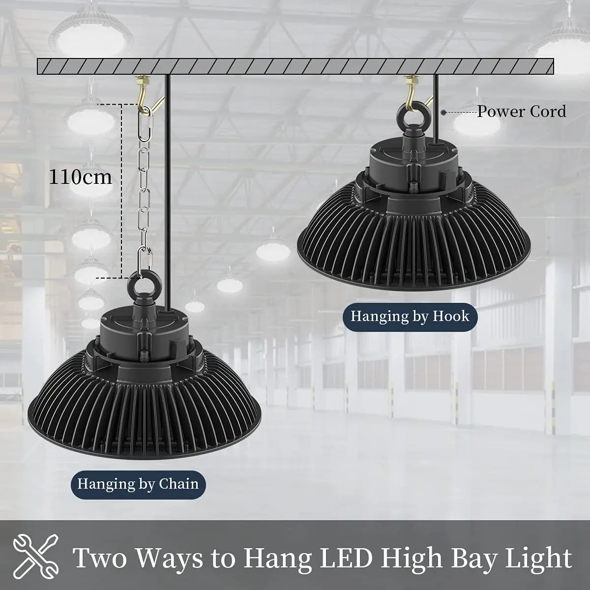 Brand New Industrial Lighting Reflector High Bay Light Professional Led Ufo Highbay 200W For Exhibition Warehouse