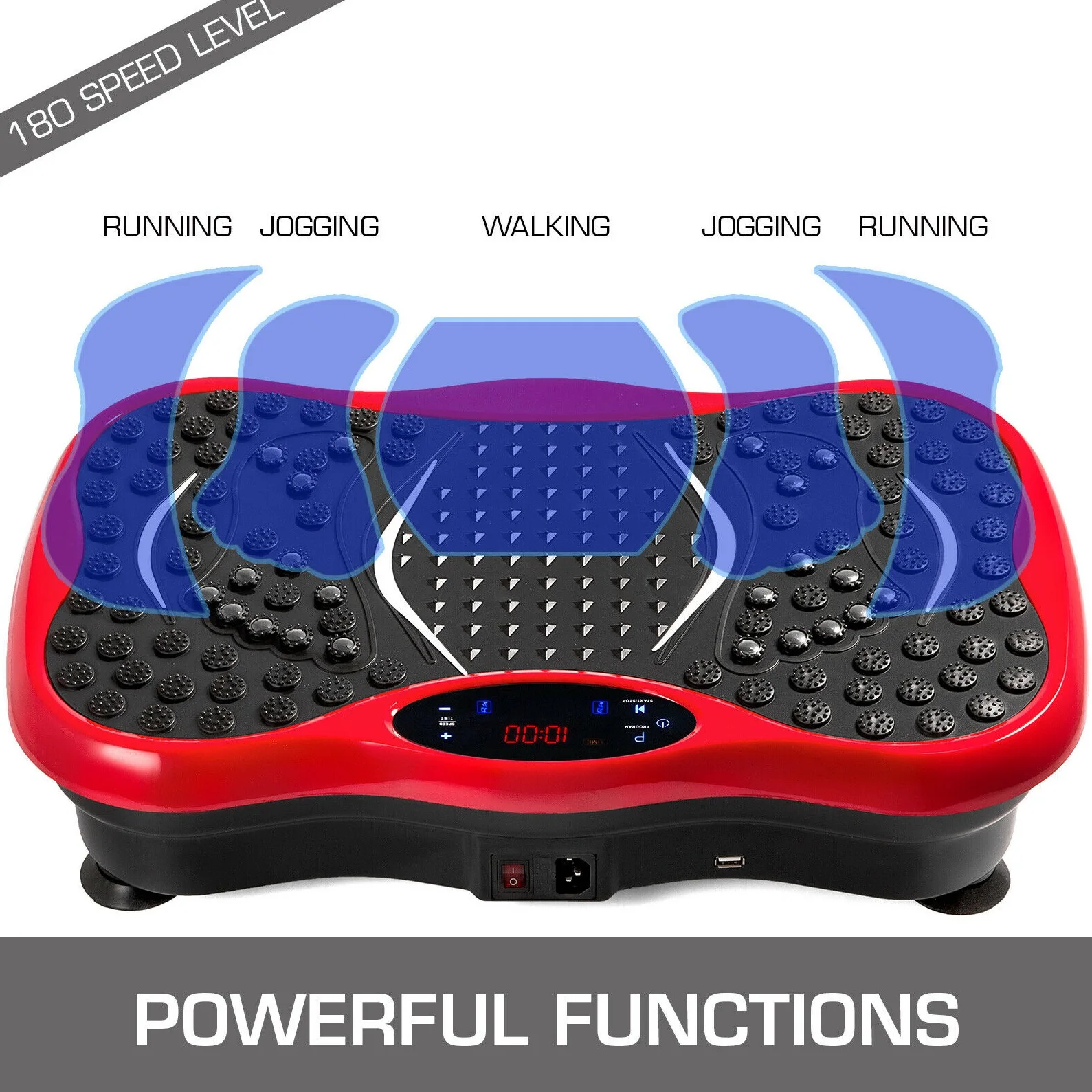 Fitness Vibration Plate Exercise Equipment Whole Body Shape Exercise Machine Vibration Platform Fit Massage Workout Trainer