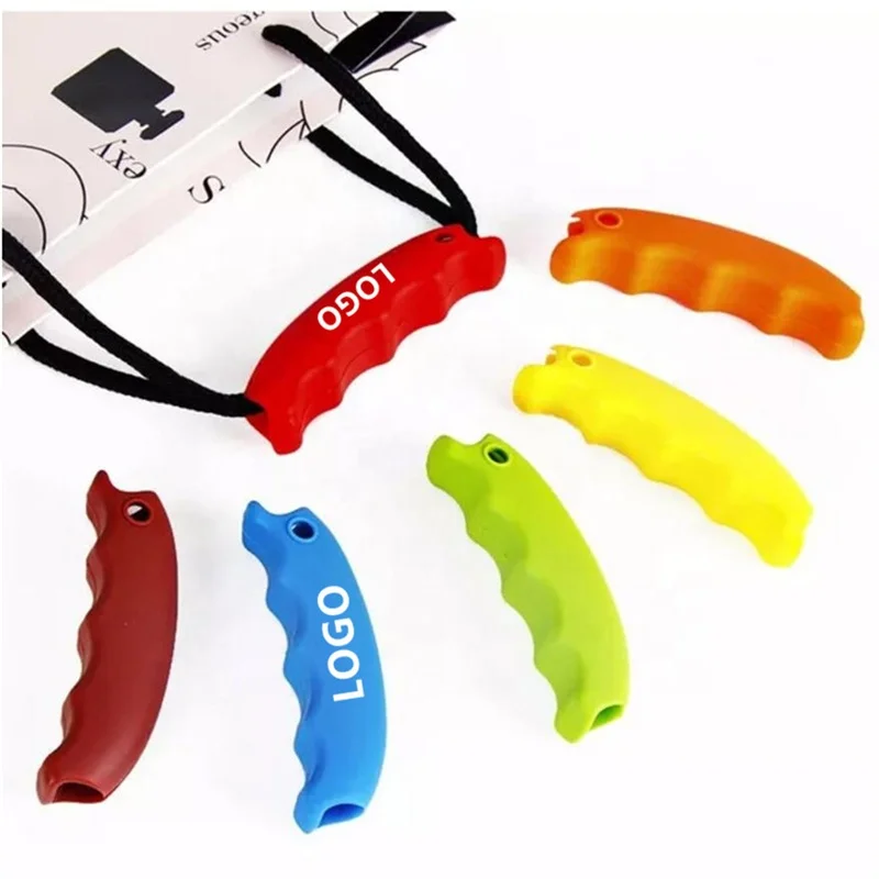 
Wholesale Promotional Custom Printed Portable Silicone Shopping Bag Carrier for Plastic Bags 