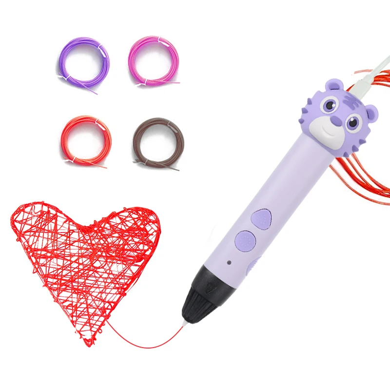 creative toy doodle PLA filament 3D drawing pens for kids diy 3d Printer pen multicolor 3d printing pen handheld gift design
