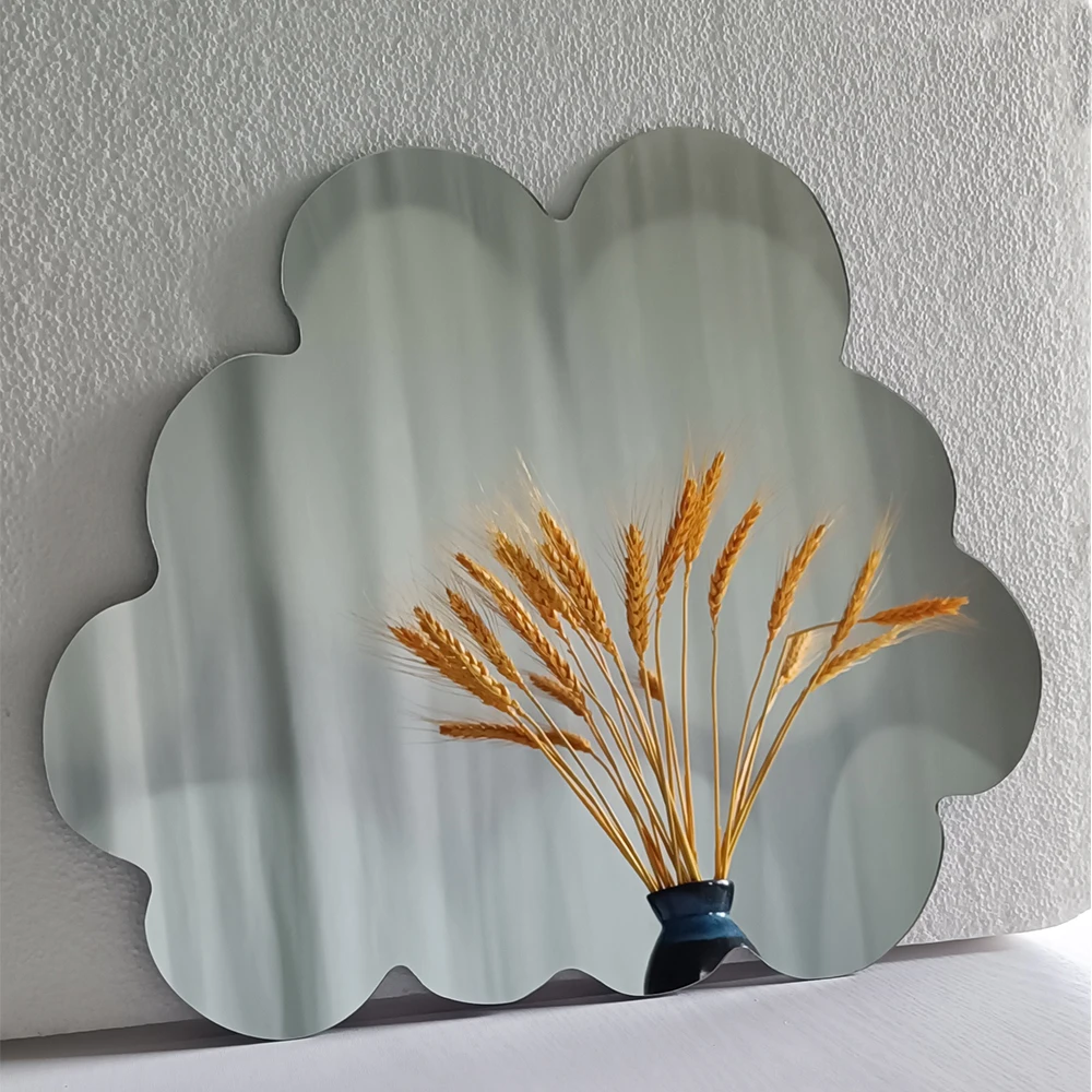 large security personalized affirmations sharpening gold brushed matt acrylic sheet mirror table wedding decorative keychain