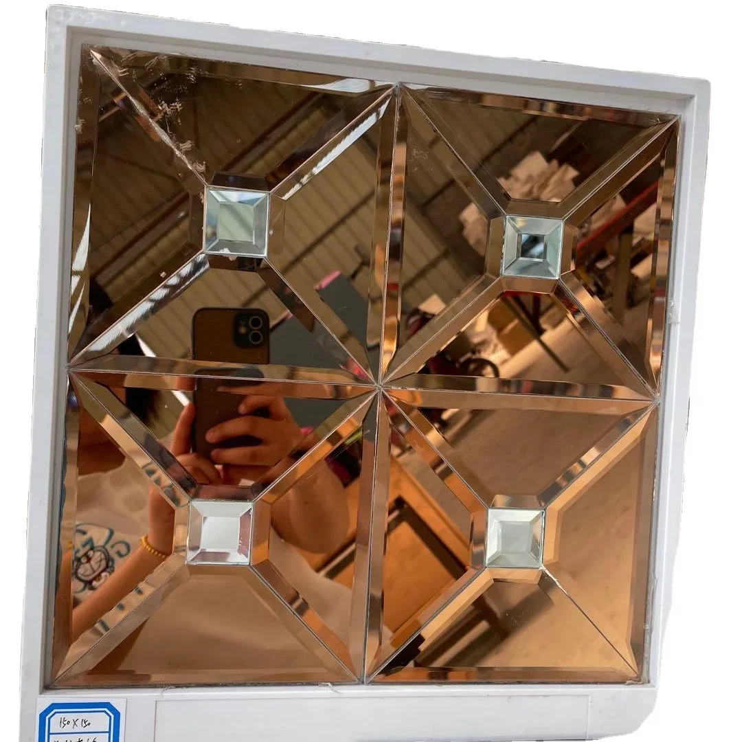 Crystal  Mosaic Glass Tile Edging Mirror TV wall decoration glass Mosaic Tile