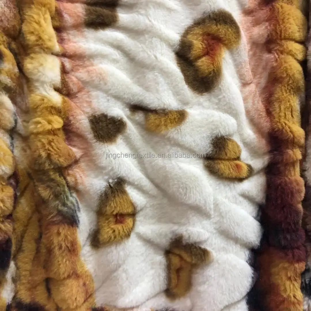 
Hot Sale smooth Leopard Print Pv fur Plush Fleece China blanket long hair flannel soft micro flannel fleece fabric for blanket 