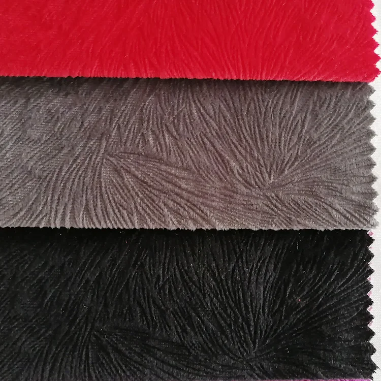 Бесплатный образец бархатной ткани из 100% полиэстера с натягивающейся тканью флока