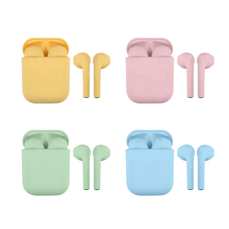 
2020 best new noise cancelling inpods i12 tws earphones headphones Blueteeth 5.0 true wireless earbuds for Apple 