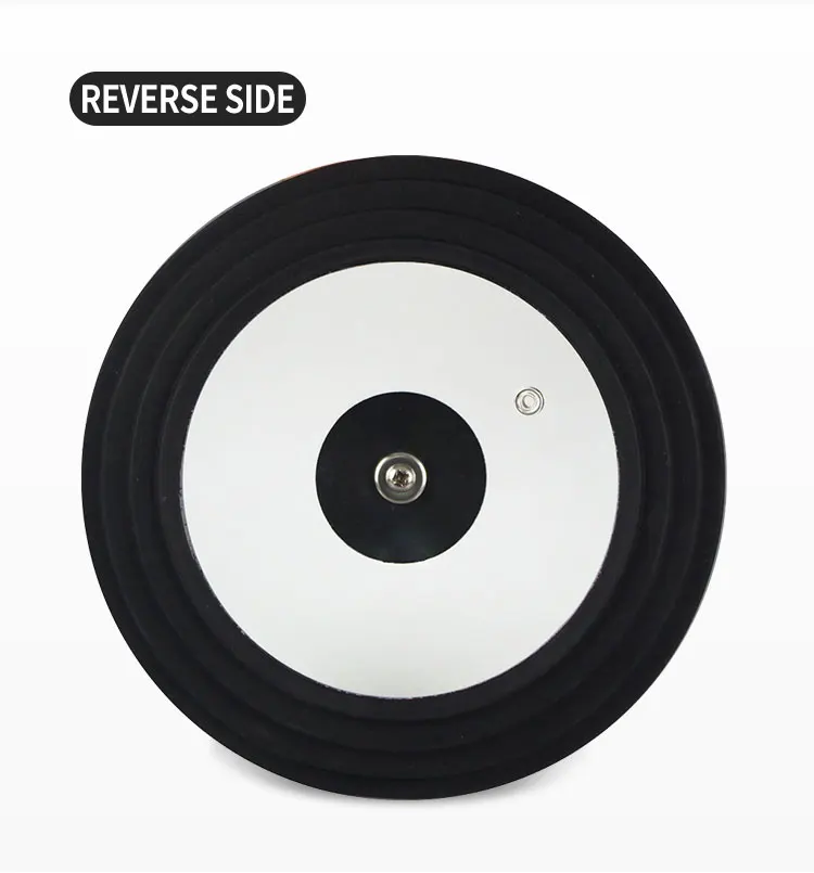 16-18-20cm Universal silicone glass lid, silicone glass cover, glass lid with silicone rim multifunctional lid