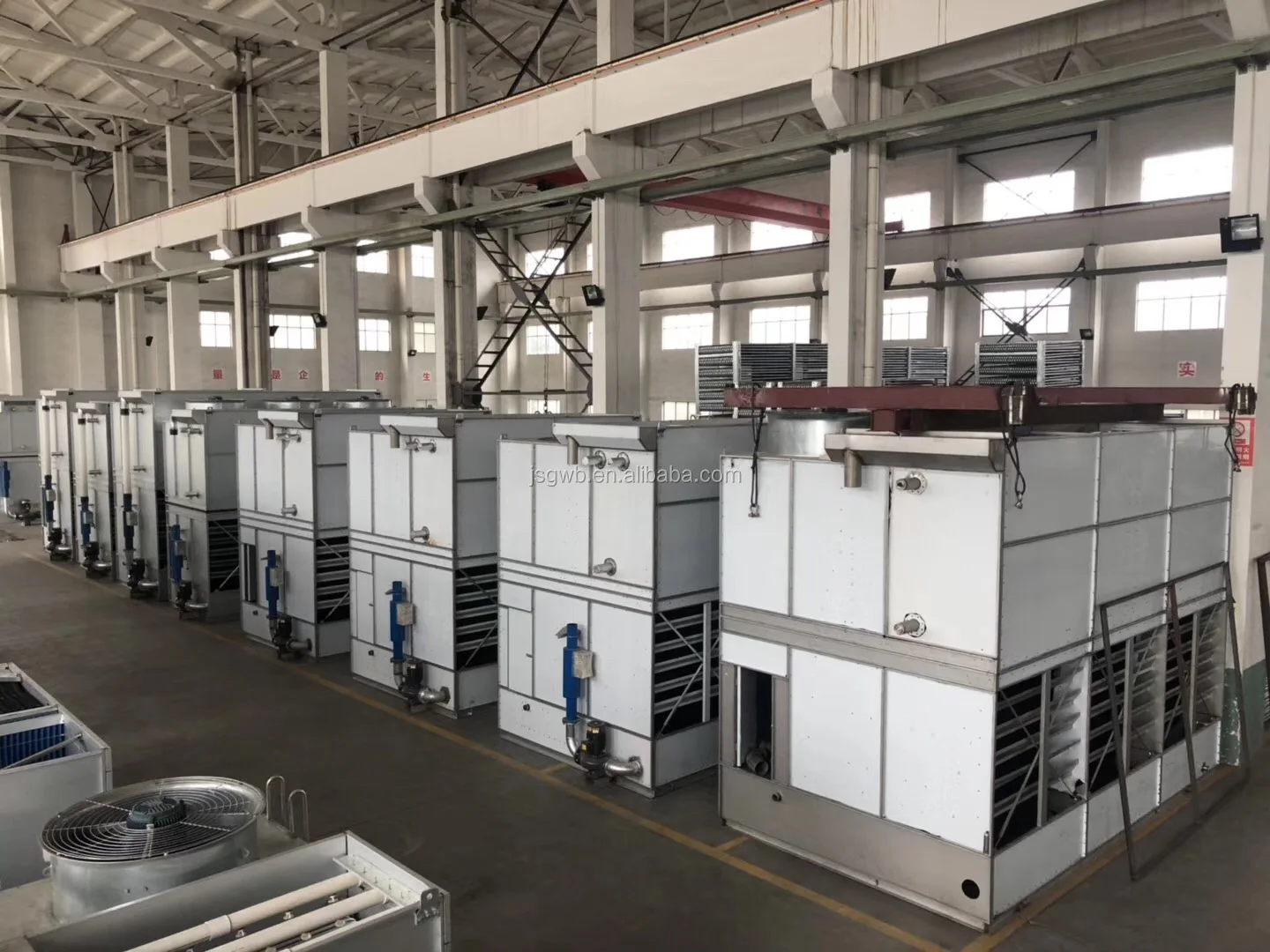 
GWB no frp cross flow wet water spray system closed circuit cooling tower 