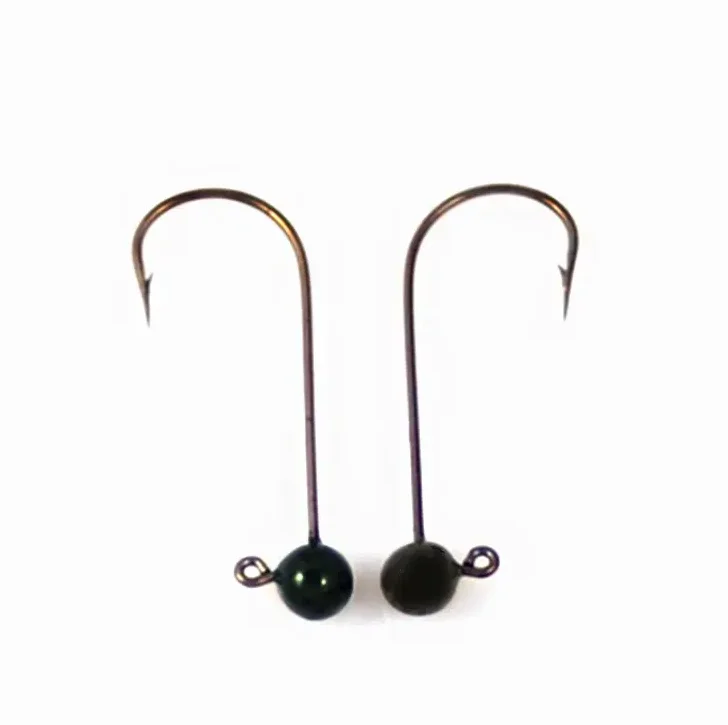 Fish Hooks Hook lure skirts weights bait fishing, round ball lead jig heads