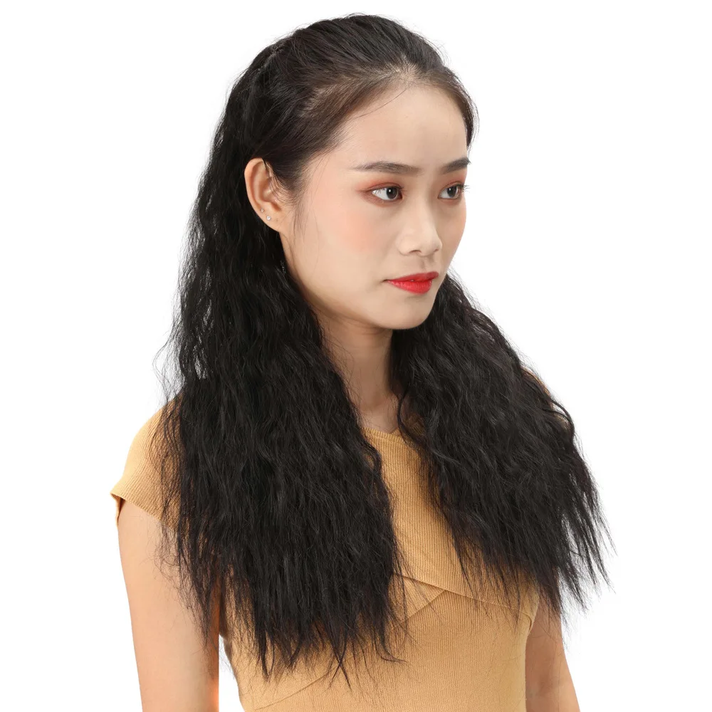 
Mengyun Wholesale Ponytails Long Wavy Synthetic Ponytail Hair Extensions for Black Women Wrap Around Ponytail 