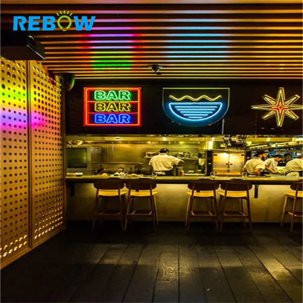 Factory 220V Transformer Large Dragon Pizza LED Custom Flexible  Neon Sign