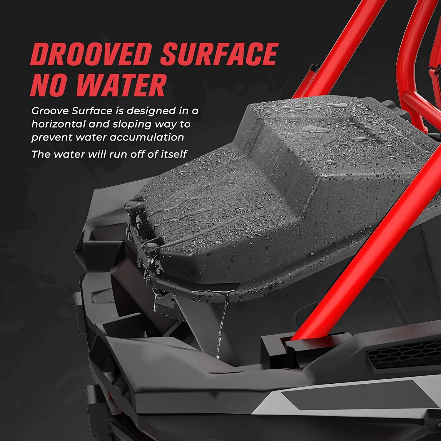 RZR Storage Box, Cargo Tool Box Waterproof Bed Box Compatible with Polaris RZR 900/ XP 1000/ XP 4 1000