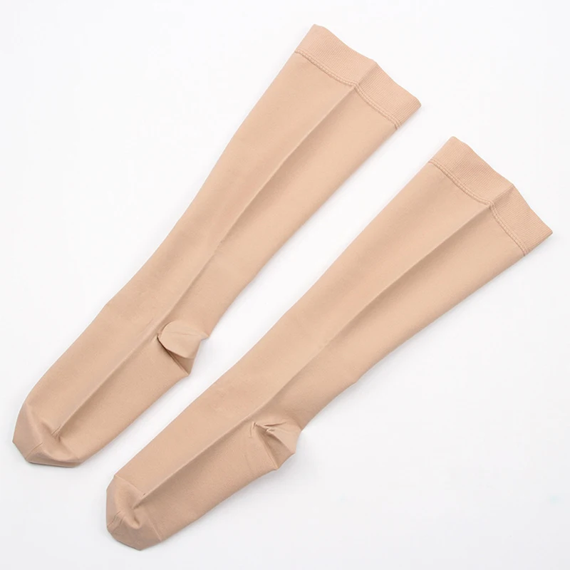 Anti-skid compression socks knee high compression socks medical grade customized color compression stockings