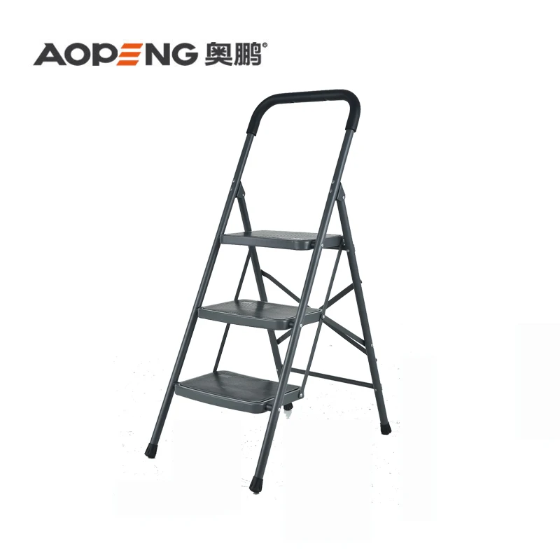3 steps household steel ladder with firm steps AP-1103G
