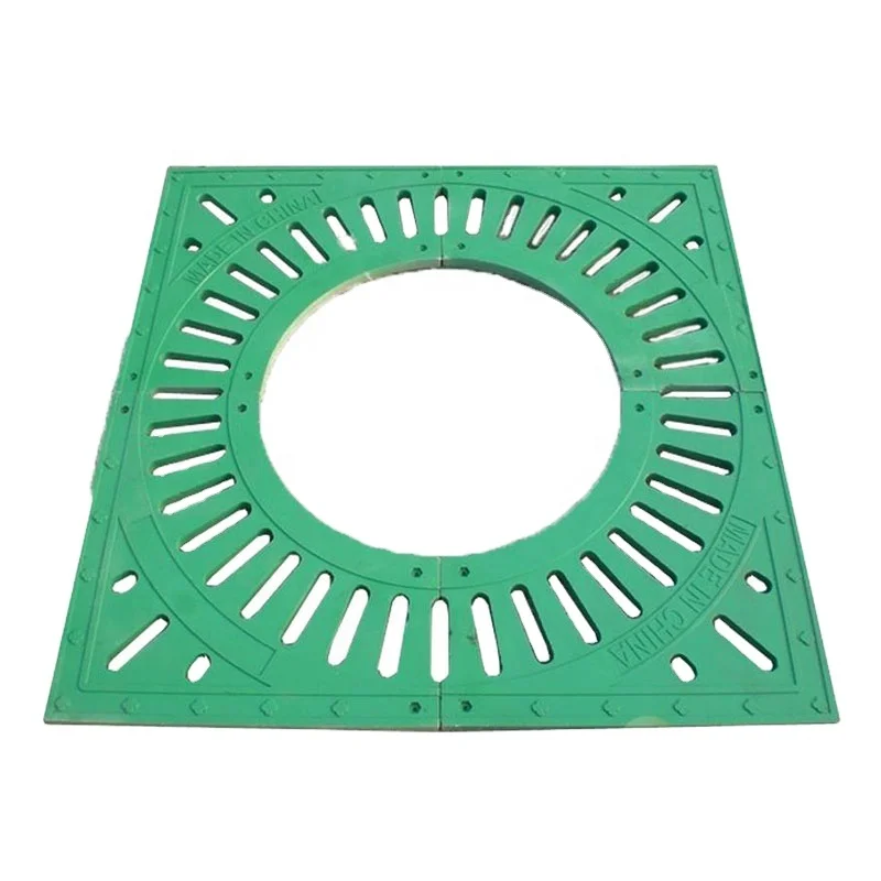 Low Noise Resin Composite Resin BMC/SMC/FRP Square and Round Tree Grate From China