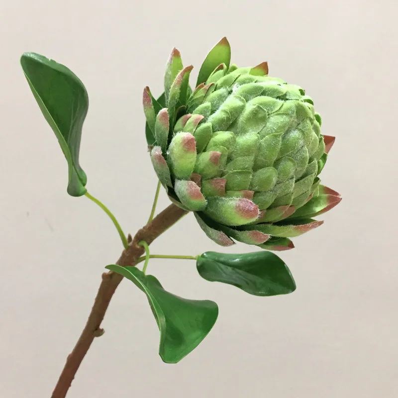 Large-size emulation king protea for home wedding decor protea artificial flowers