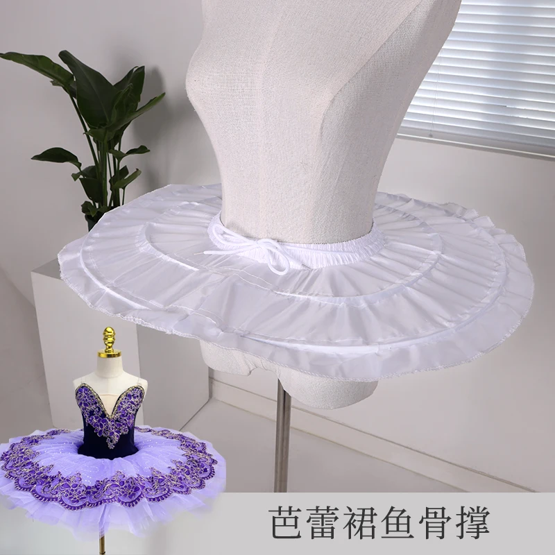 White Ball Gown Skirt Crinoline Adult Tutu Dress A-line Petticoat Slip Underskirt For Cosplay