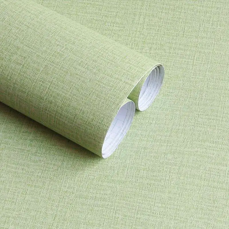 European PVC Wallpaper Simple Solid Colour 3D Design Self-Adhesive for Bedroom Living Room Hotel Renovation Background Wall