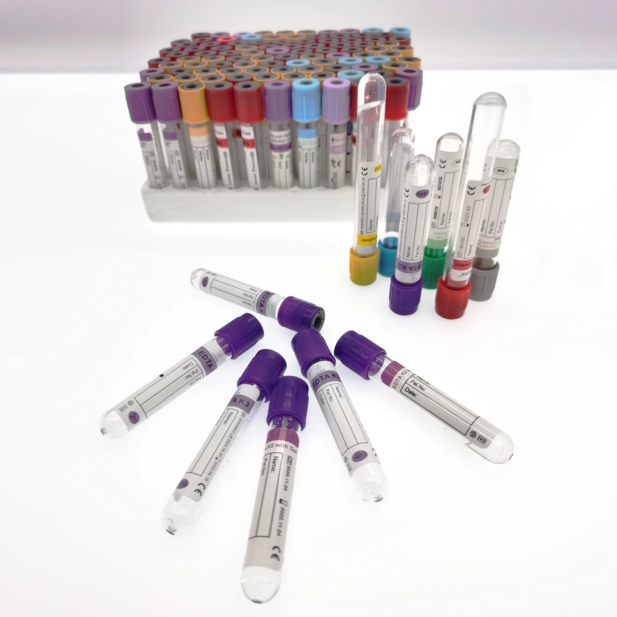 Vacuum Blood Tube Orange  Activator Sodium  Blood Collection Coagulation Tubes